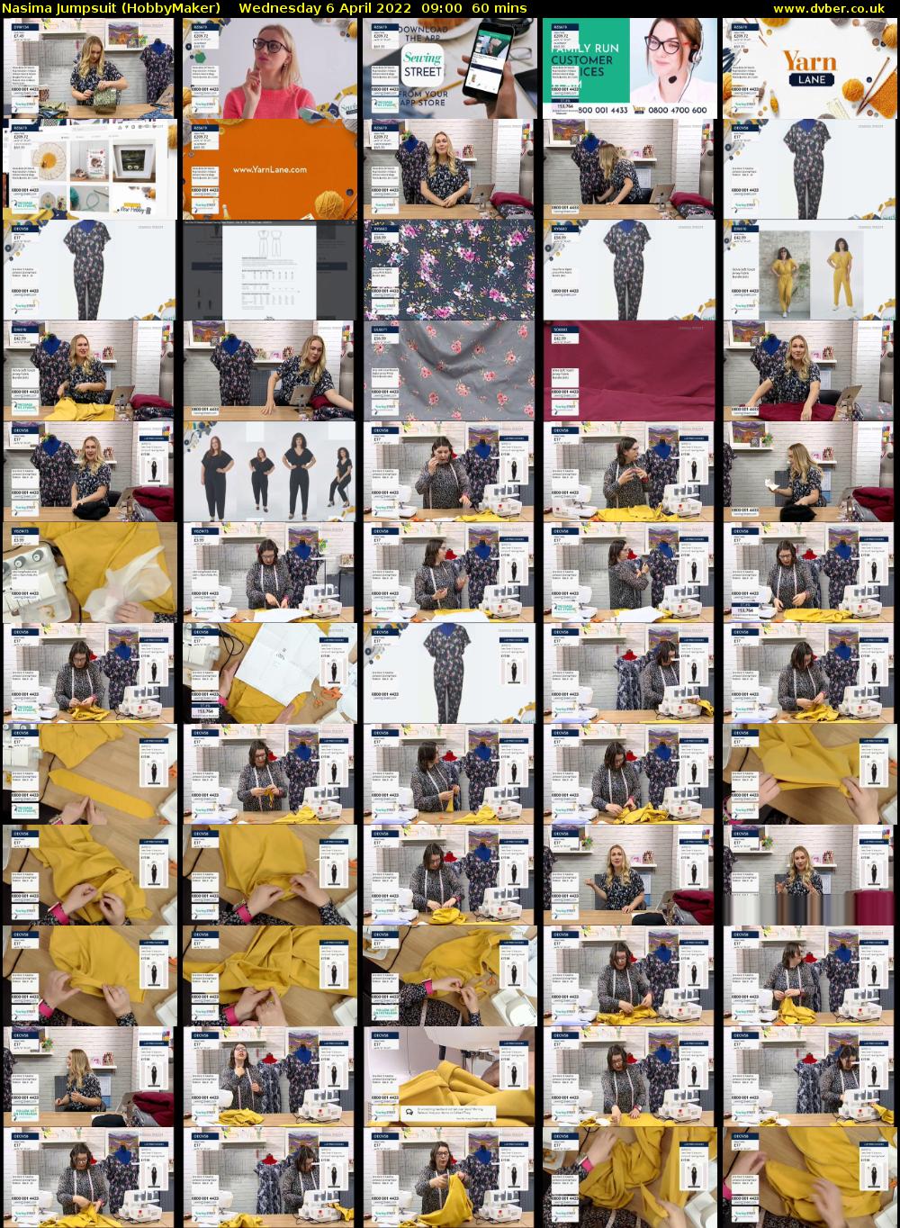 Nasima Jumpsuit (HobbyMaker) Wednesday 6 April 2022 09:00 - 10:00