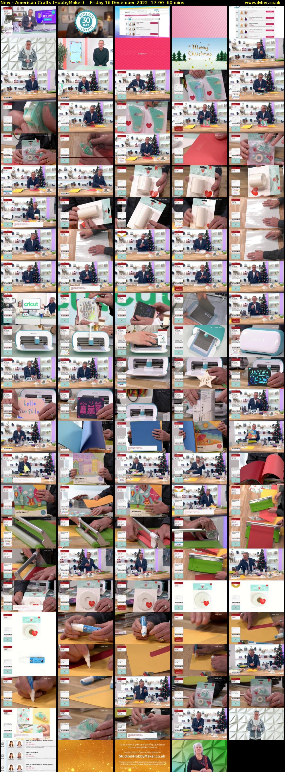 New - American Crafts (HobbyMaker) Friday 16 December 2022 17:00 - 18:00