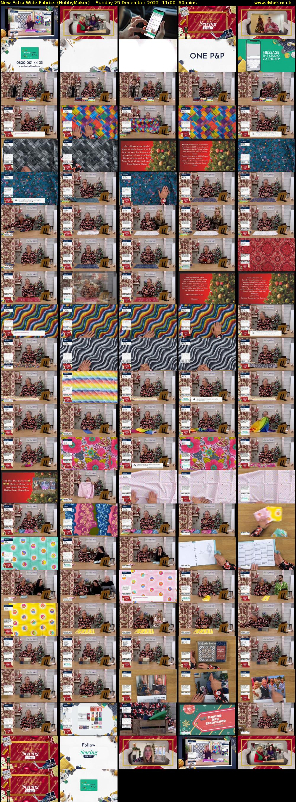 New Extra Wide Fabrics (HobbyMaker) Sunday 25 December 2022 11:00 - 12:00