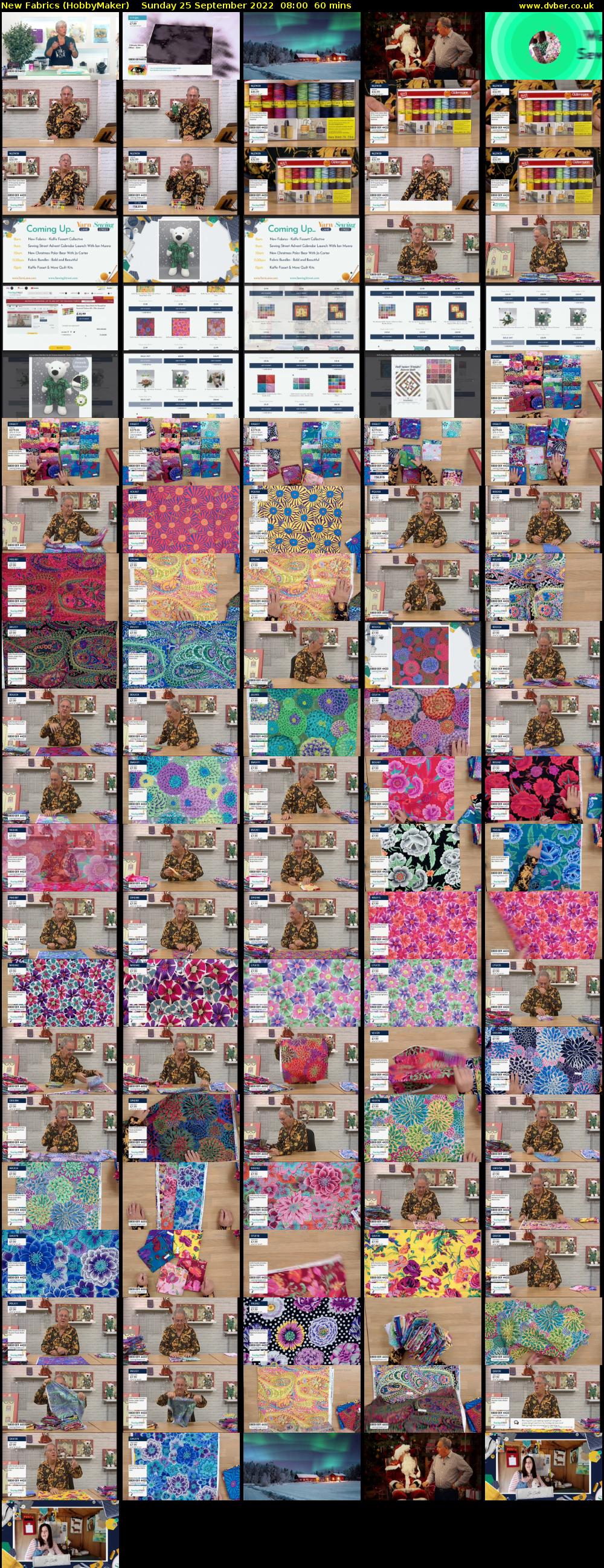 New Fabrics (HobbyMaker) Sunday 25 September 2022 08:00 - 09:00