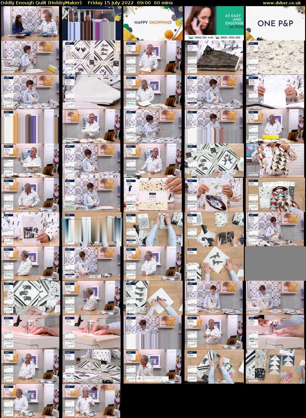 Oddly Enough Quilt (HobbyMaker) Friday 15 July 2022 09:00 - 10:00
