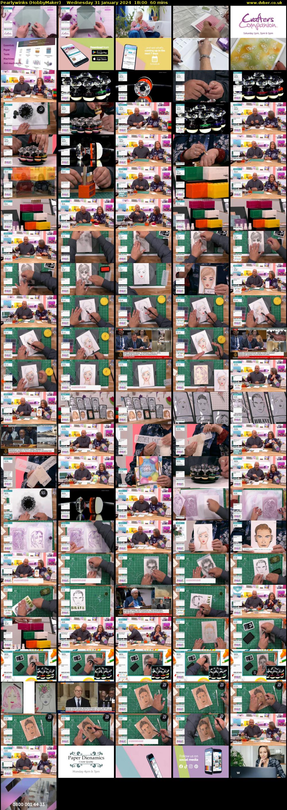 Pearlywinks (HobbyMaker) Wednesday 31 January 2024 18:00 - 19:00
