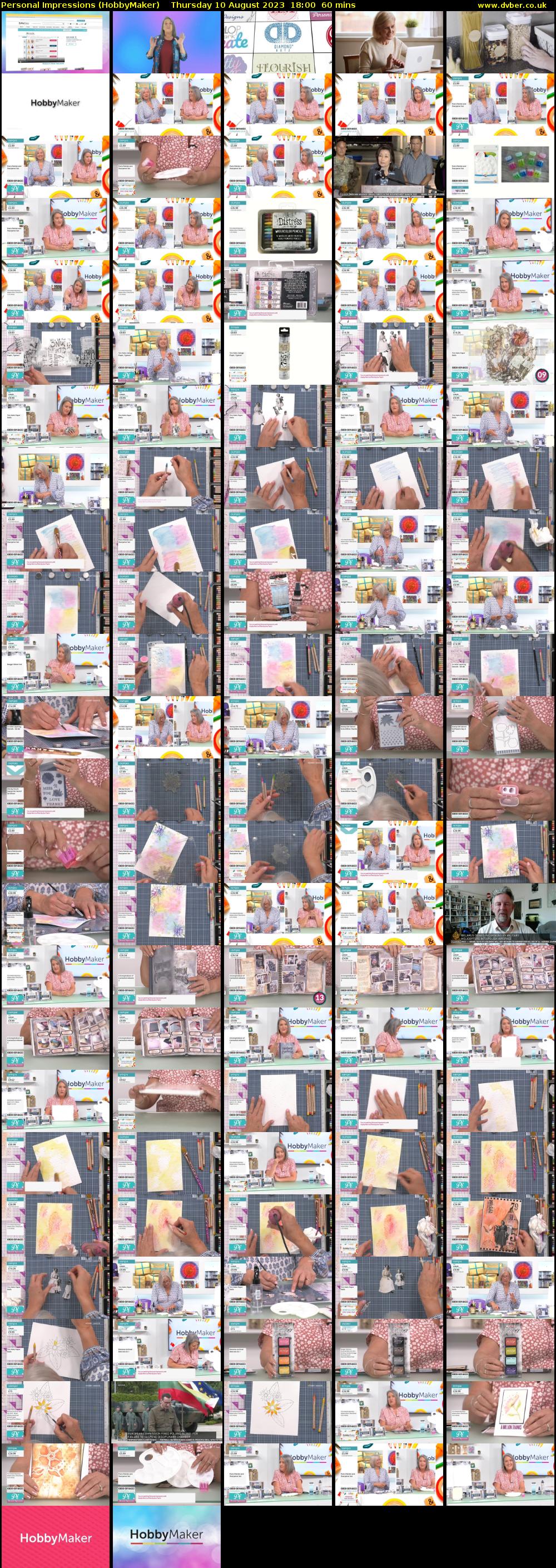 Personal Impressions (HobbyMaker) Thursday 10 August 2023 18:00 - 19:00