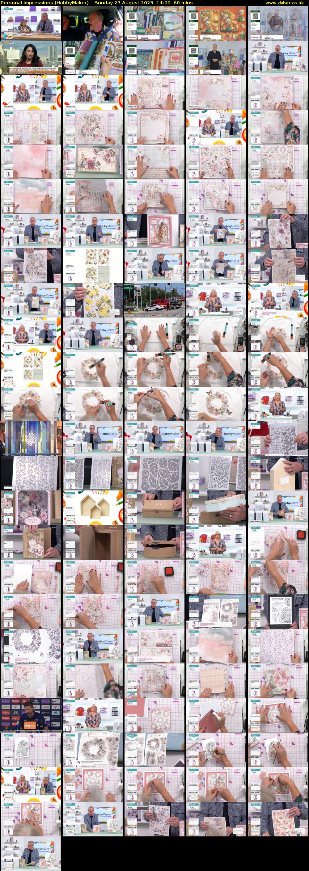 Personal Impressions (HobbyMaker) Sunday 27 August 2023 14:00 - 15:00