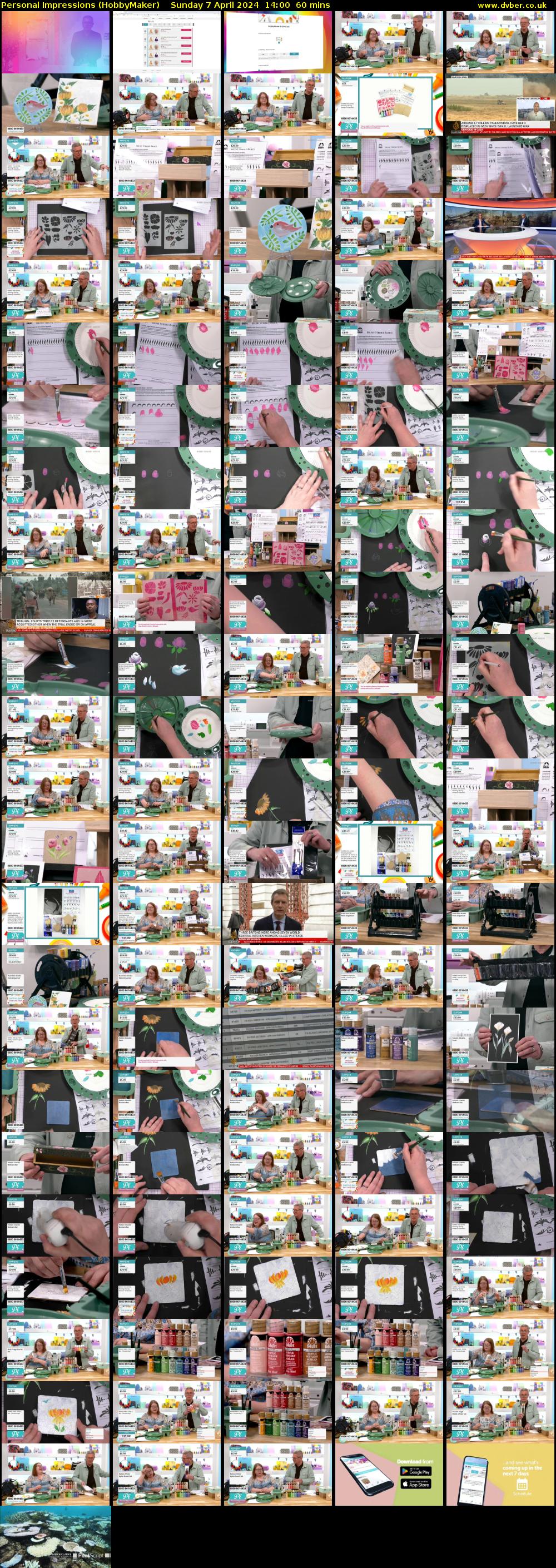 Personal Impressions (HobbyMaker) Sunday 7 April 2024 14:00 - 15:00