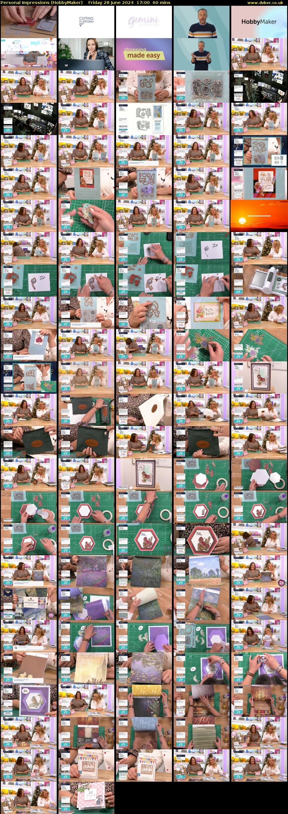 Personal Impressions (HobbyMaker) Friday 28 June 2024 17:00 - 18:00