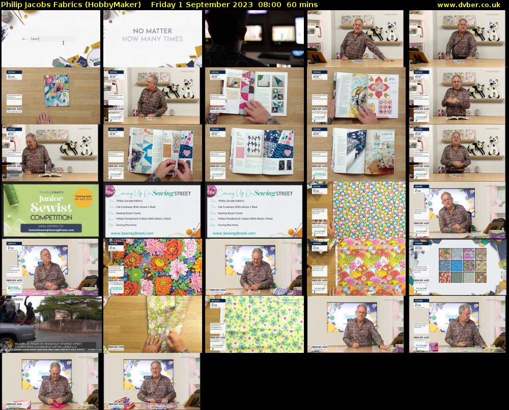 Philip Jacobs Fabrics (HobbyMaker) Friday 1 September 2023 08:00 - 09:00