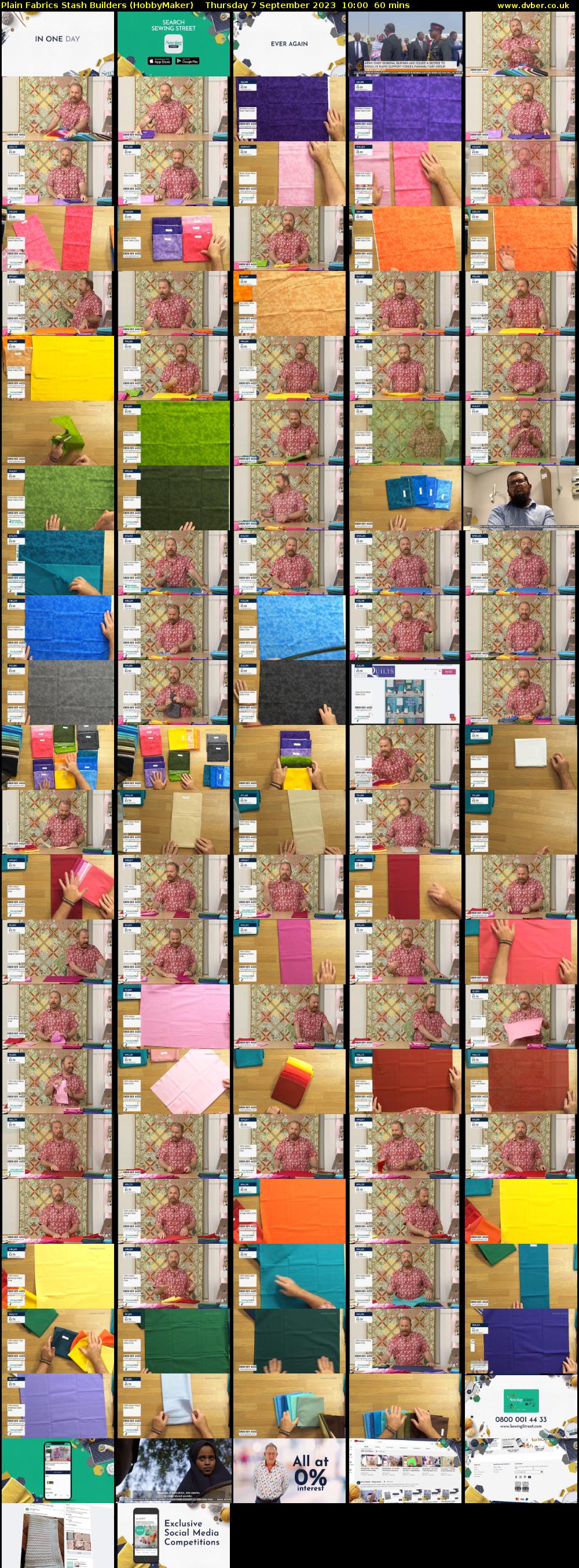 Plain Fabrics Stash Builders (HobbyMaker) Thursday 7 September 2023 10:00 - 11:00