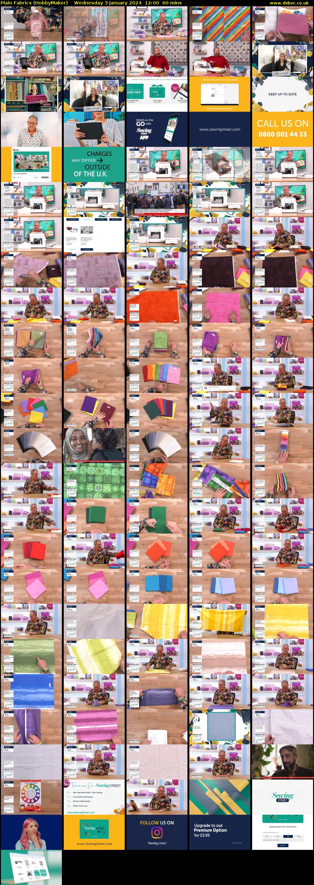 Plain Fabrics (HobbyMaker) Wednesday 3 January 2024 12:00 - 13:00