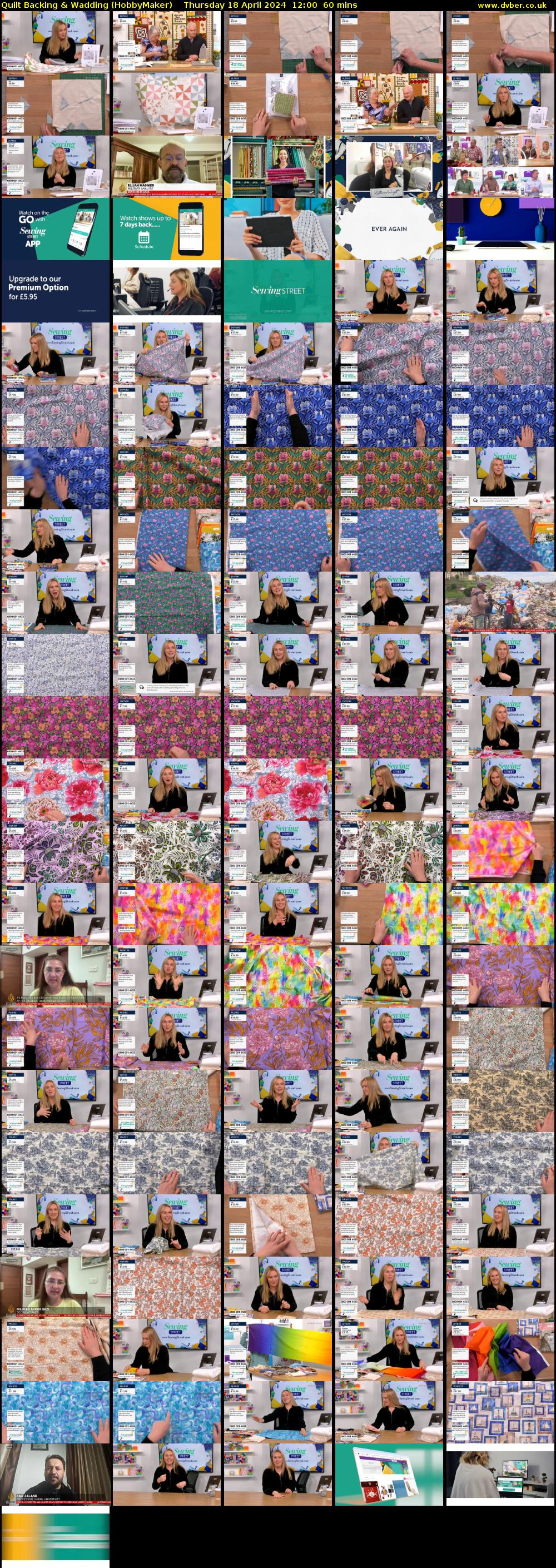Quilt Backing & Wadding (HobbyMaker) Thursday 18 April 2024 12:00 - 13:00