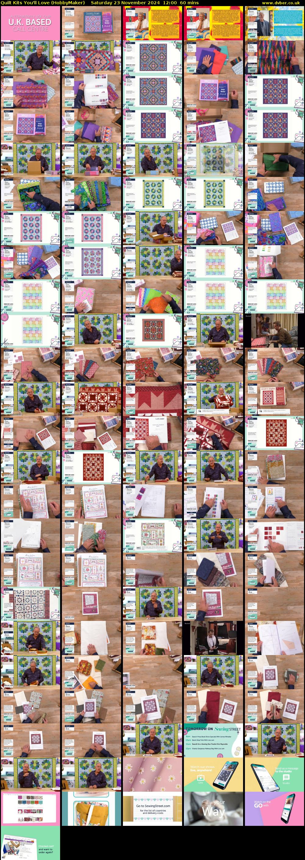 Quilt Kits You'll Love (HobbyMaker) Saturday 23 November 2024 12:00 - 13:00