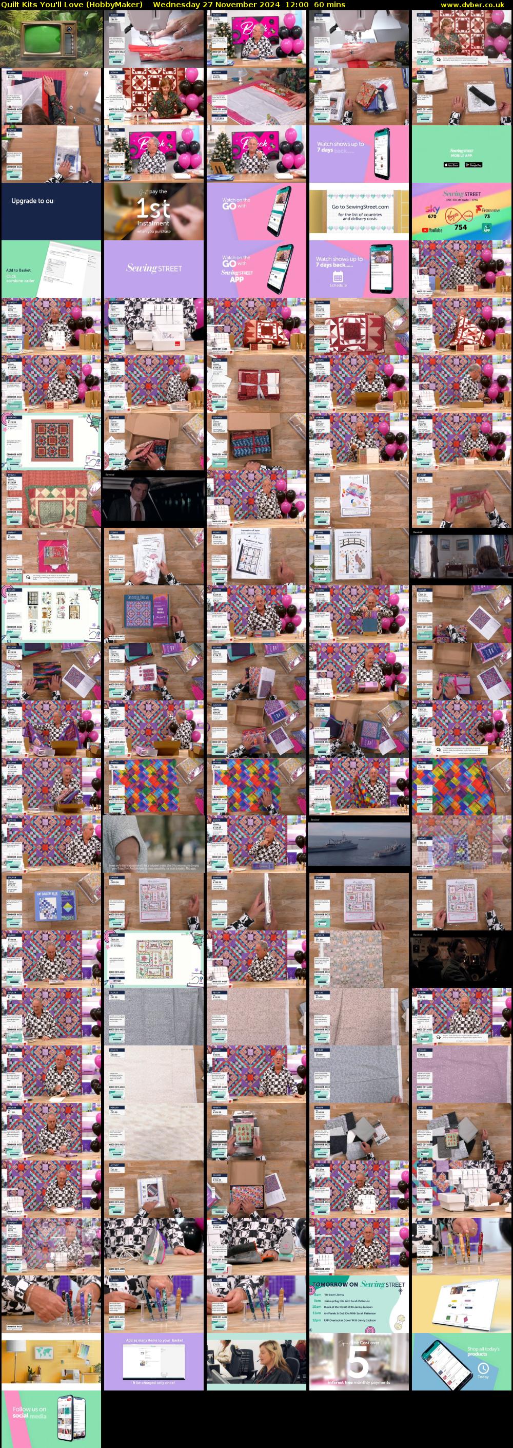 Quilt Kits You'll Love (HobbyMaker) Wednesday 27 November 2024 12:00 - 13:00