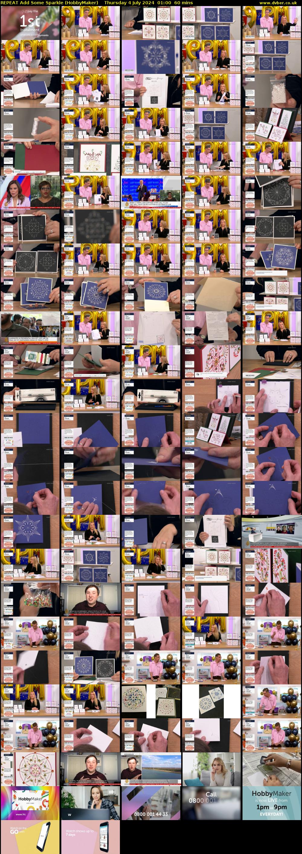 REPEAT Add Some Sparkle (HobbyMaker) Thursday 4 July 2024 01:00 - 02:00