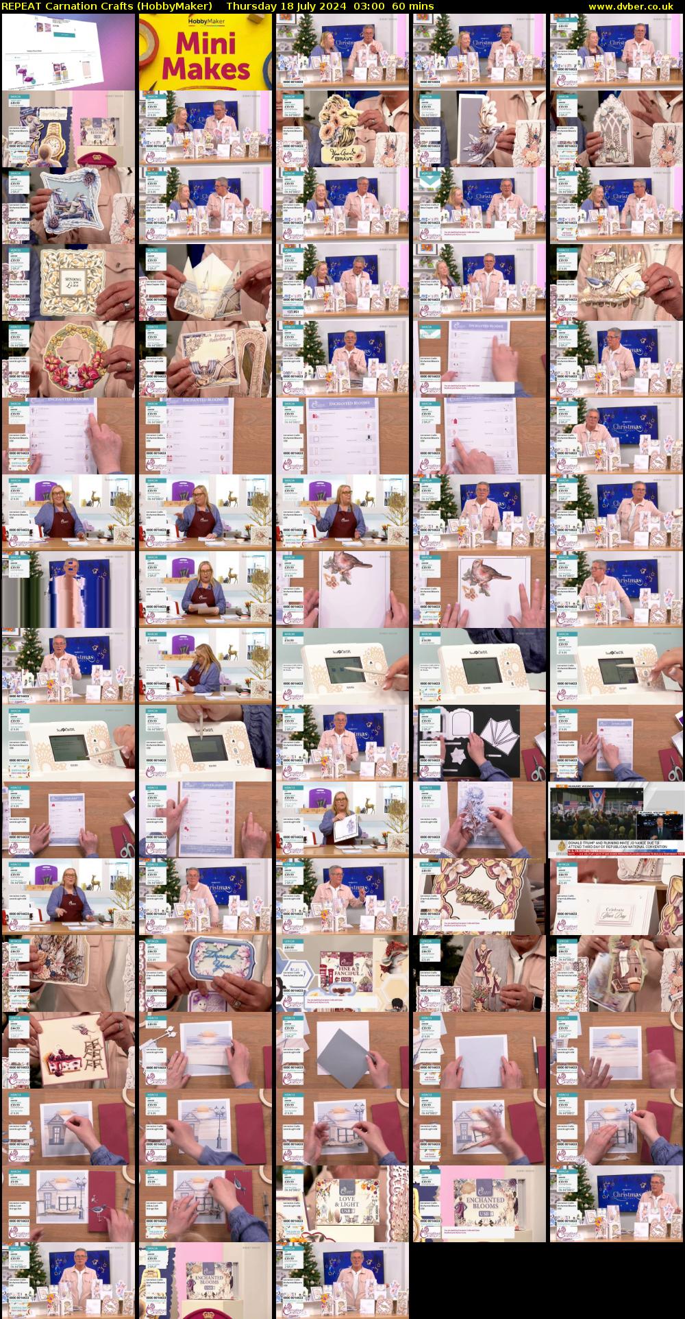 REPEAT Carnation Crafts (HobbyMaker) Thursday 18 July 2024 03:00 - 04:00