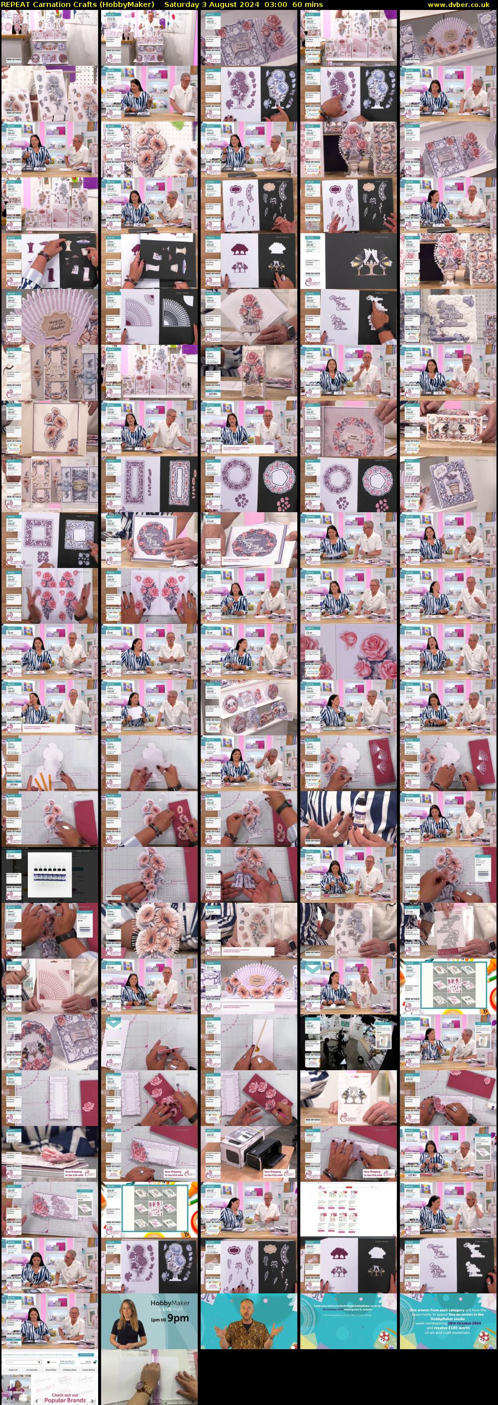 REPEAT Carnation Crafts (HobbyMaker) Saturday 3 August 2024 03:00 - 04:00