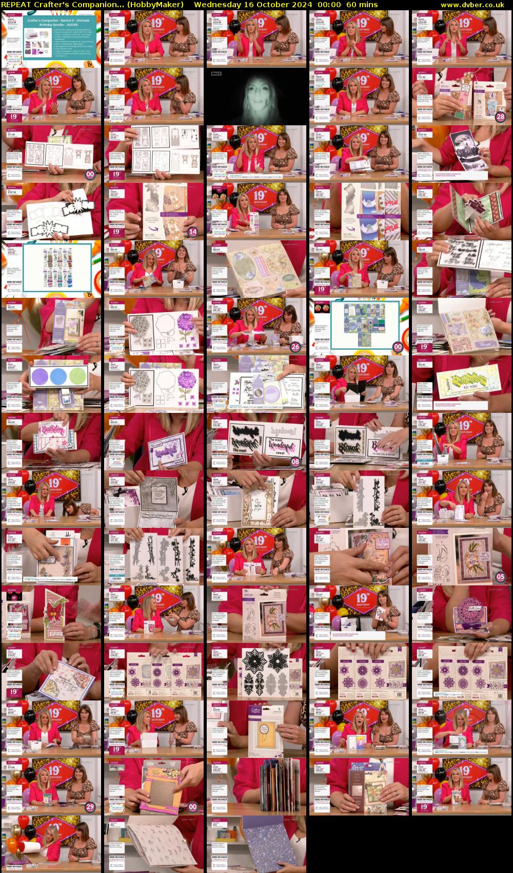 REPEAT Crafter's Companion... (HobbyMaker) Wednesday 16 October 2024 00:00 - 01:00