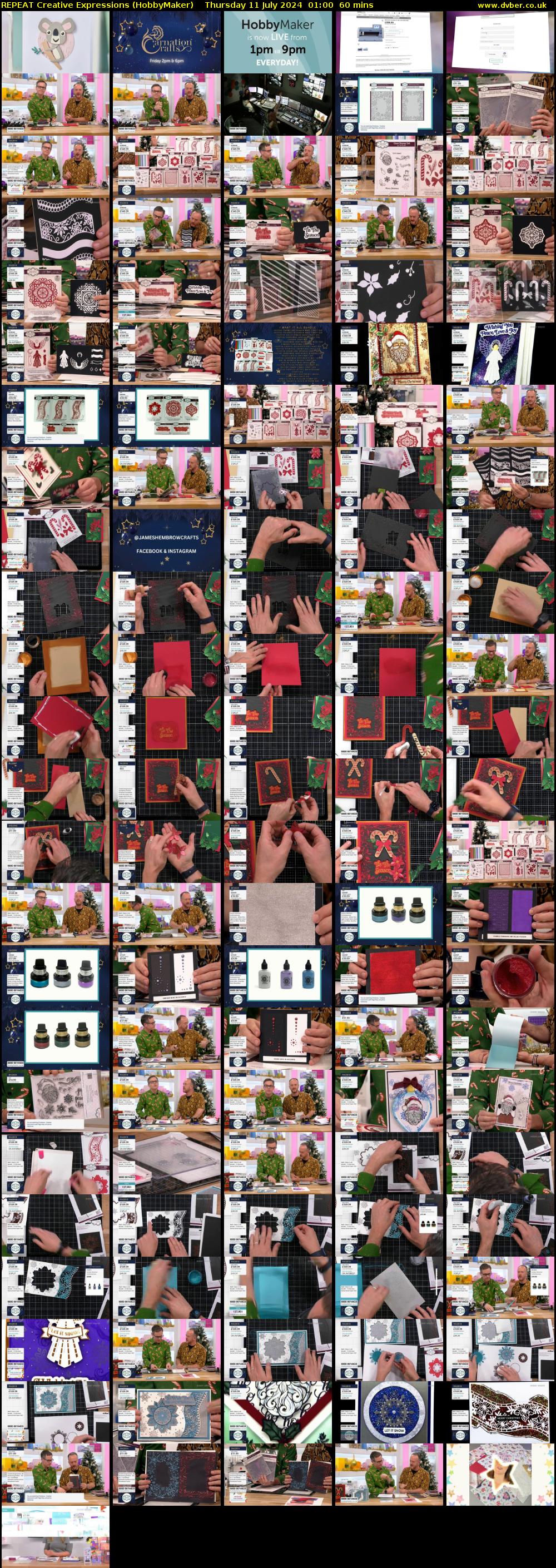 REPEAT Creative Expressions (HobbyMaker) Thursday 11 July 2024 01:00 - 02:00