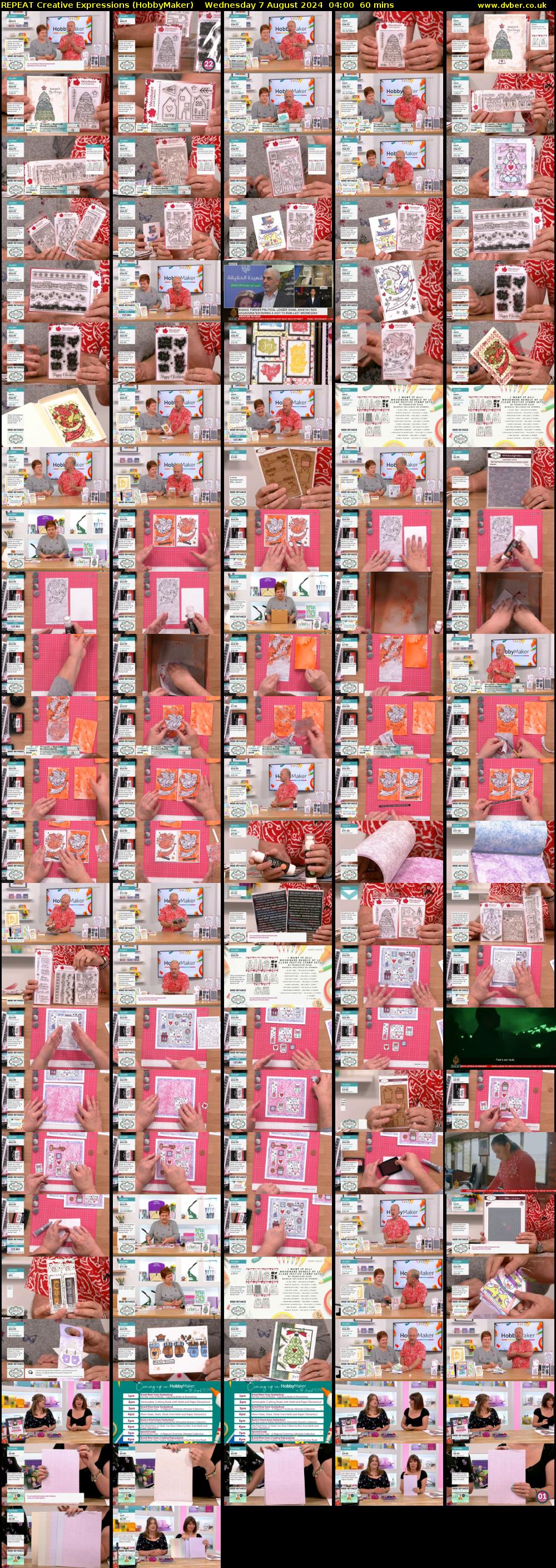 REPEAT Creative Expressions (HobbyMaker) Wednesday 7 August 2024 04:00 - 05:00