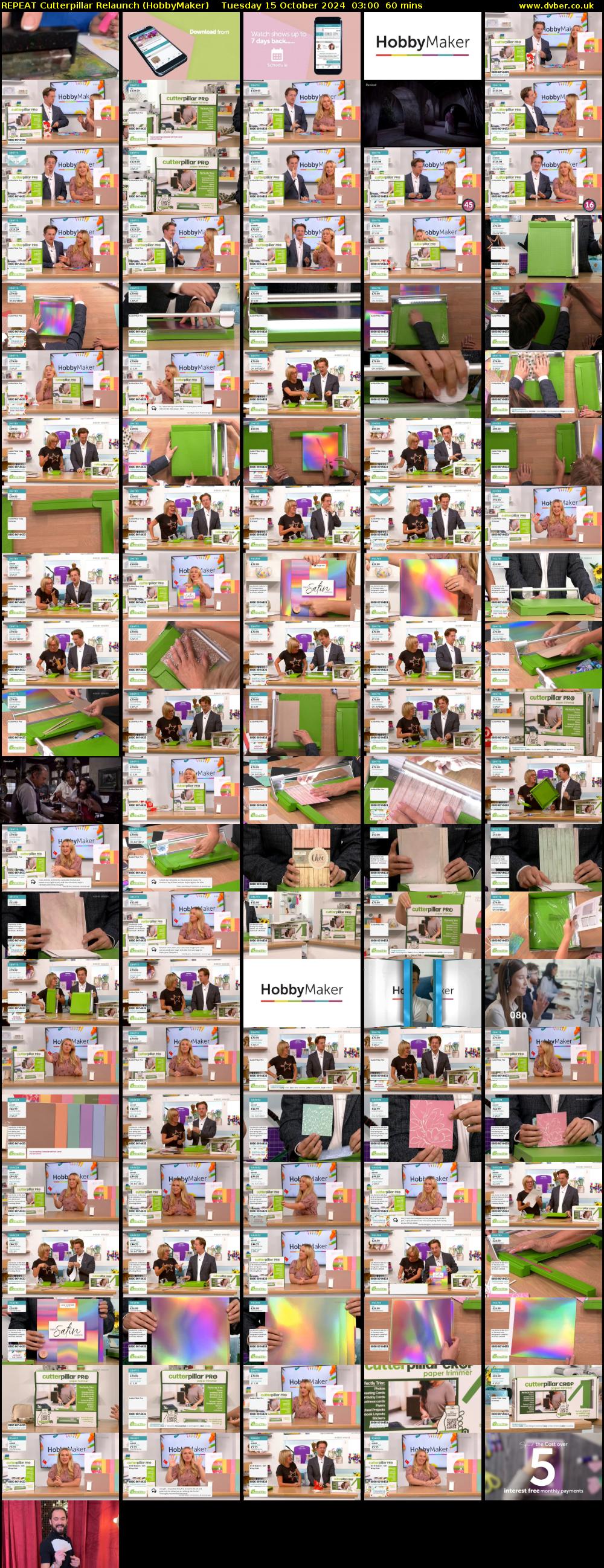 REPEAT Cutterpillar Relaunch (HobbyMaker) Tuesday 15 October 2024 03:00 - 04:00