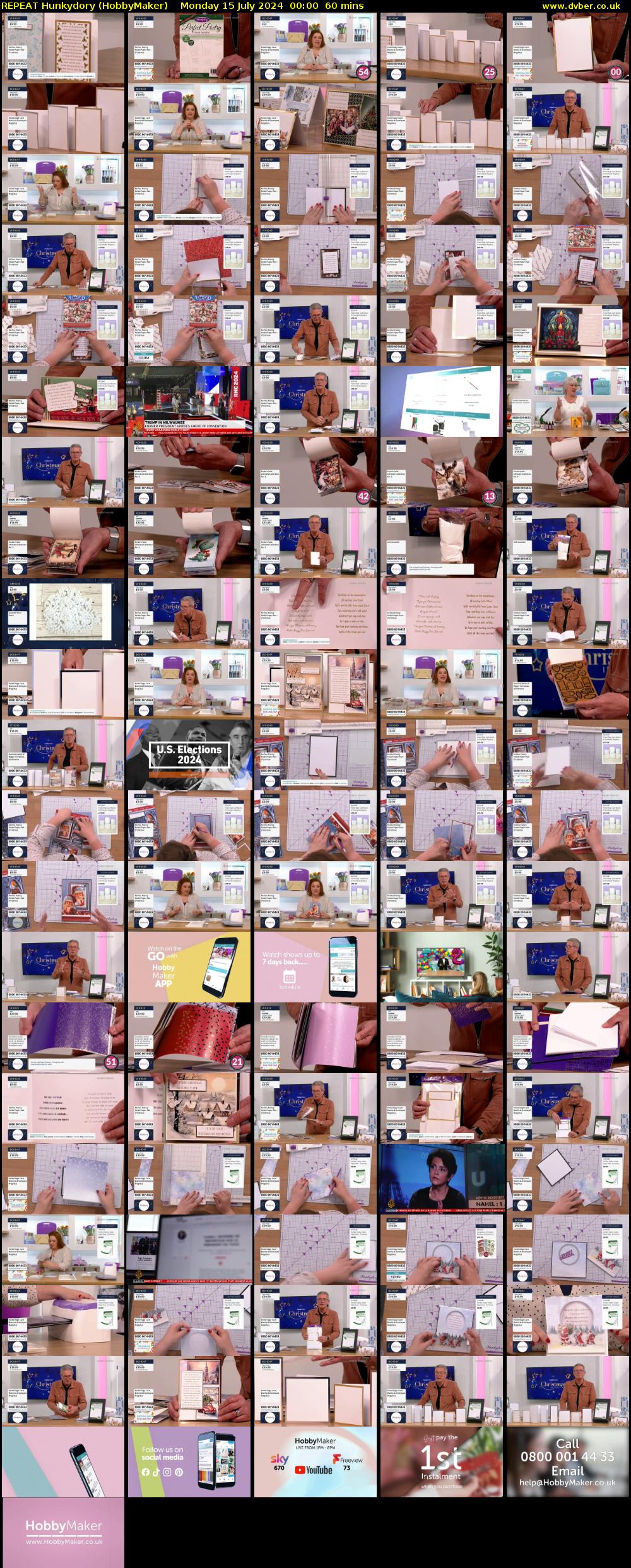 REPEAT Hunkydory (HobbyMaker) Monday 15 July 2024 00:00 - 01:00
