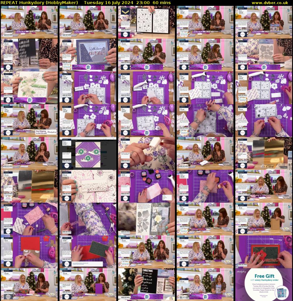 REPEAT Hunkydory (HobbyMaker) Tuesday 16 July 2024 23:00 - 00:00