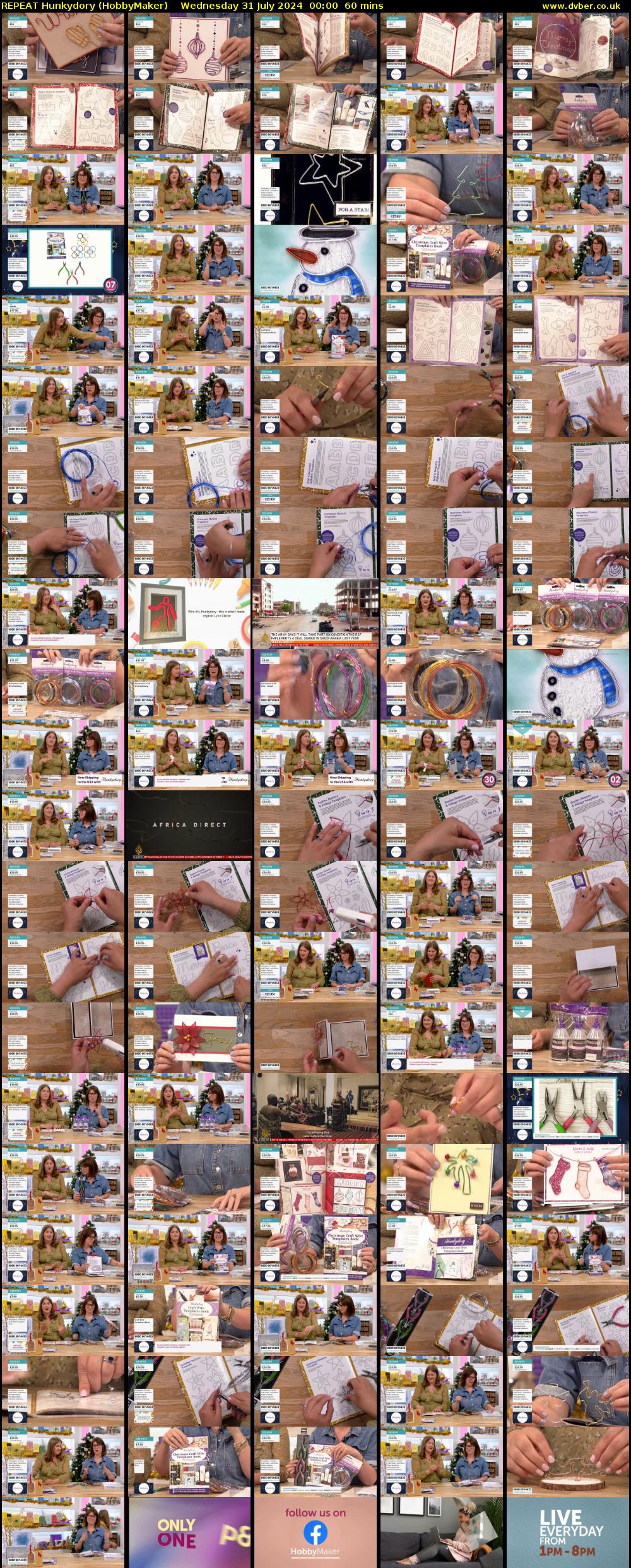REPEAT Hunkydory (HobbyMaker) Wednesday 31 July 2024 00:00 - 01:00