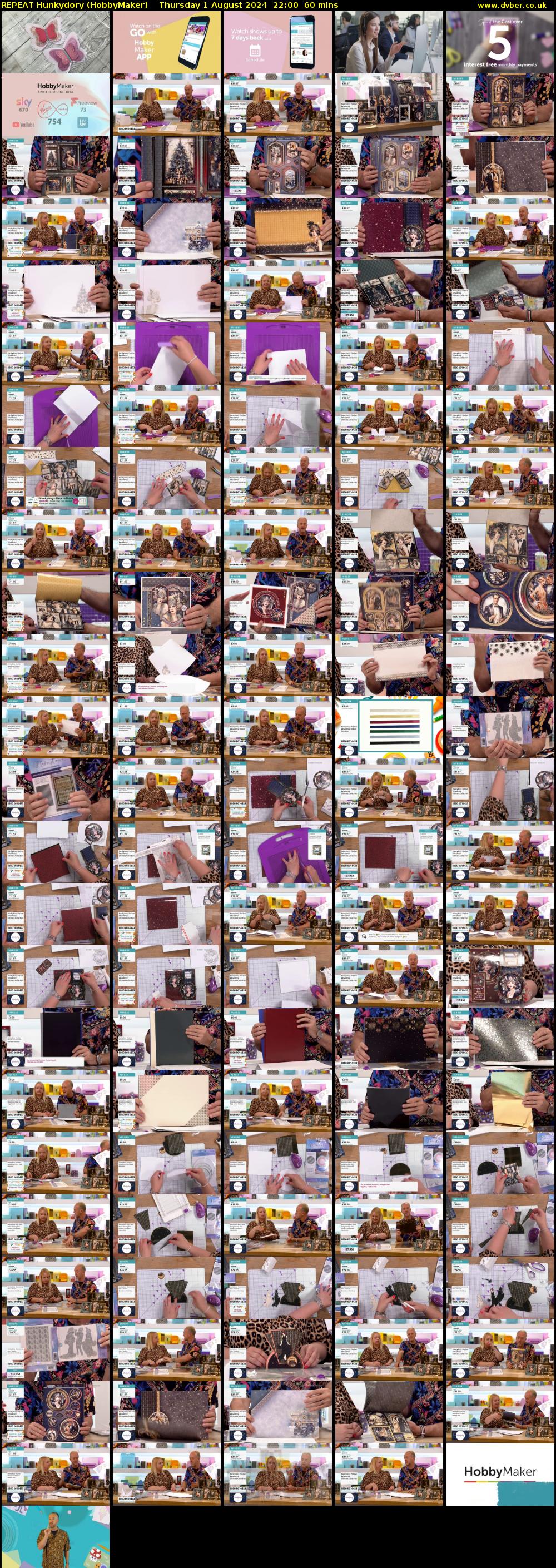REPEAT Hunkydory (HobbyMaker) Thursday 1 August 2024 22:00 - 23:00