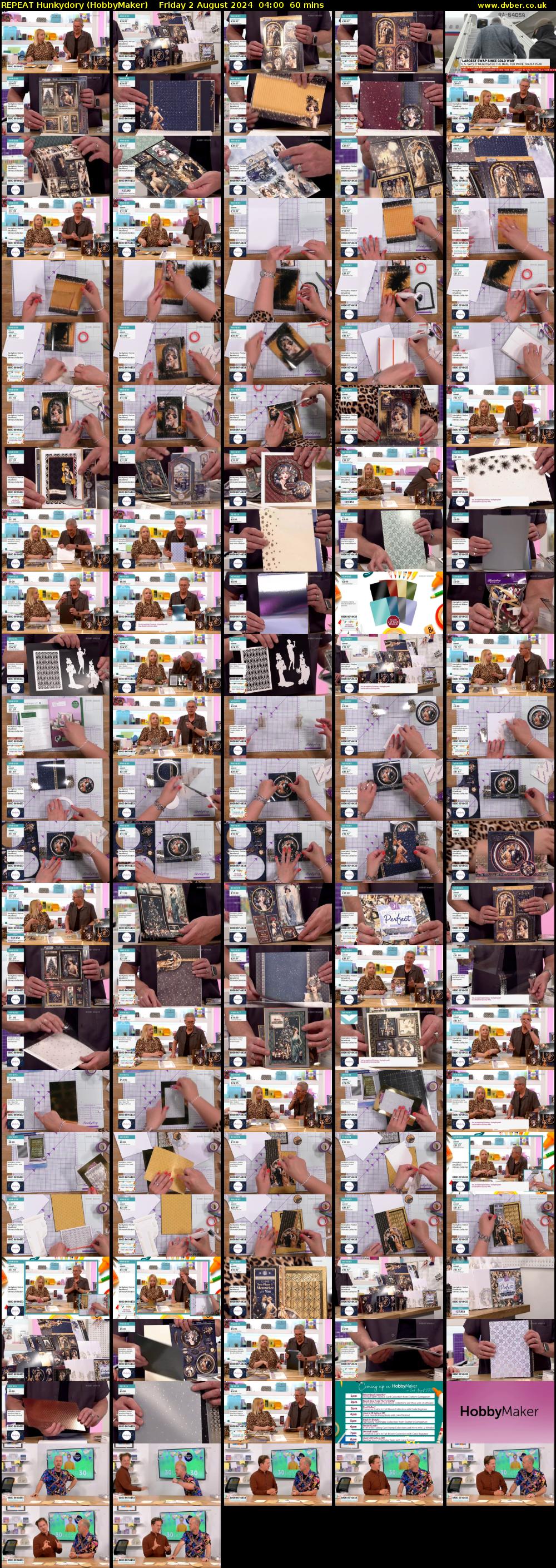 REPEAT Hunkydory (HobbyMaker) Friday 2 August 2024 04:00 - 05:00