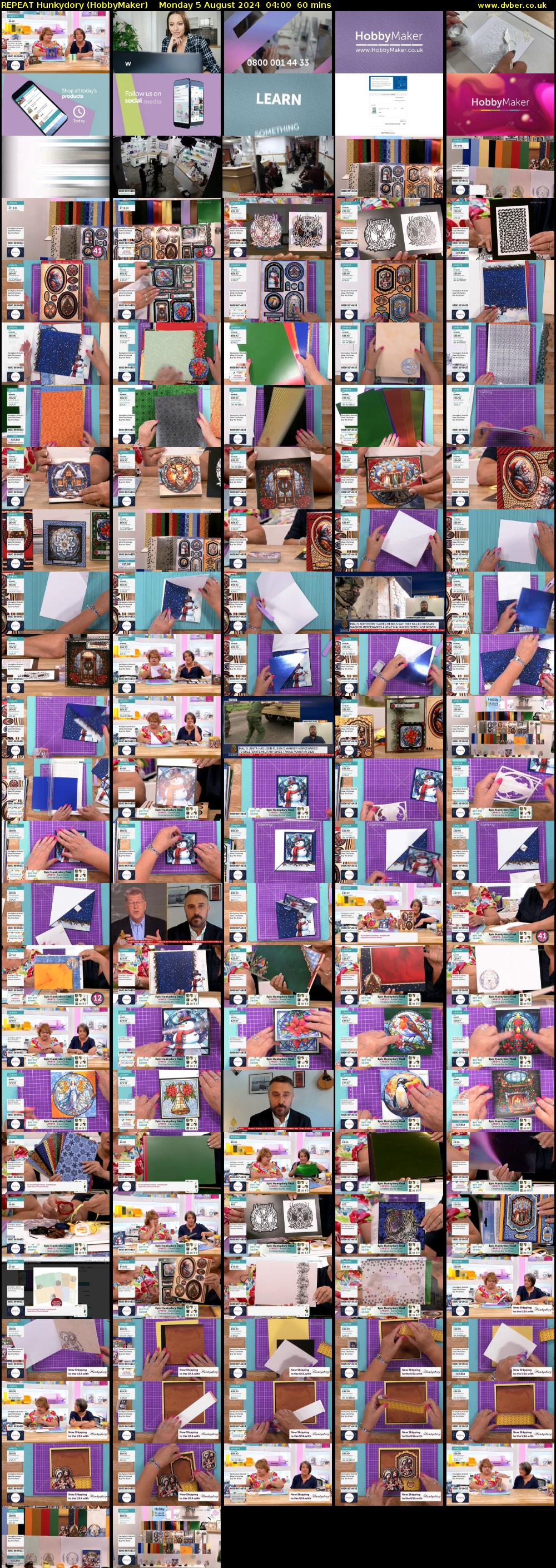 REPEAT Hunkydory (HobbyMaker) Monday 5 August 2024 04:00 - 05:00