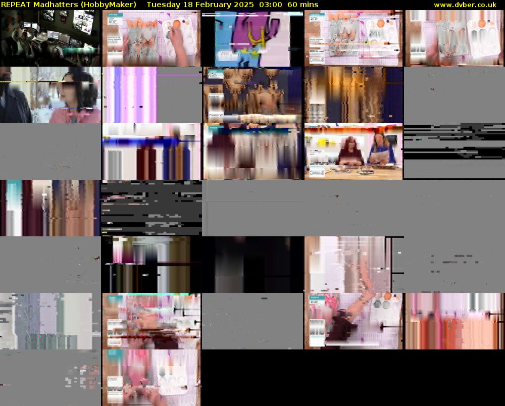 REPEAT Madhatters (HobbyMaker) Tuesday 18 February 2025 03:00 - 04:00