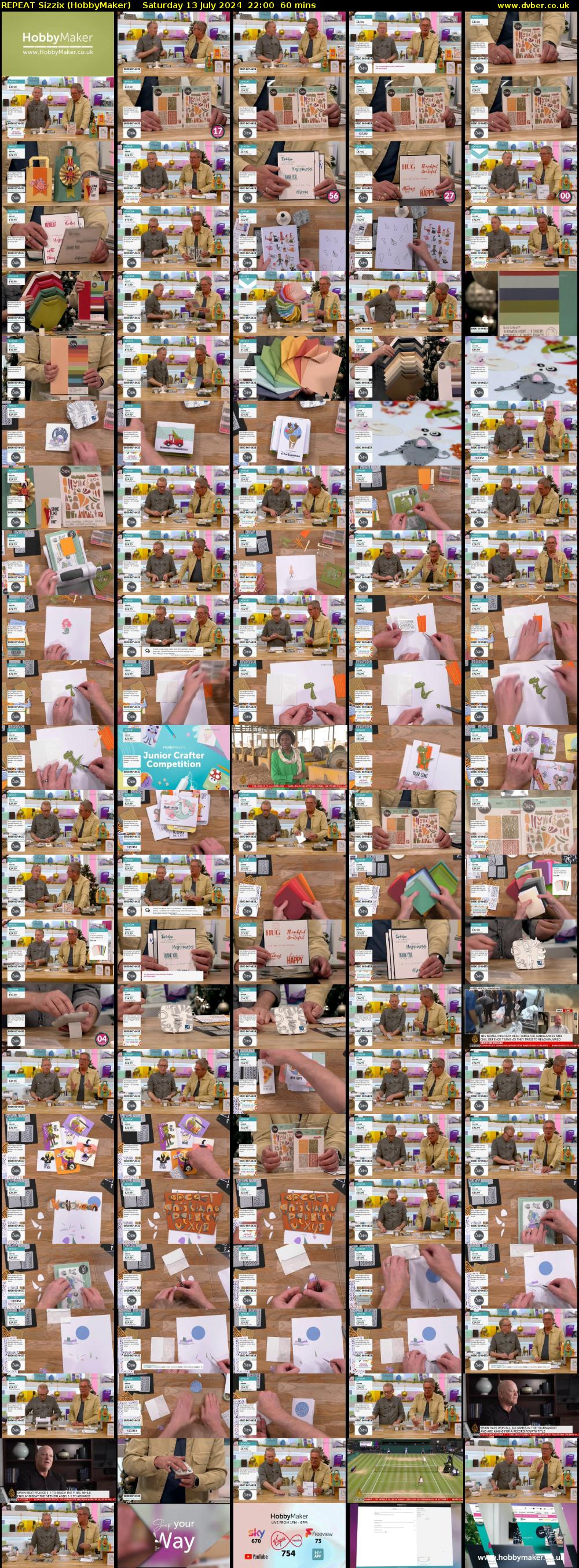 REPEAT Sizzix (HobbyMaker) Saturday 13 July 2024 22:00 - 23:00