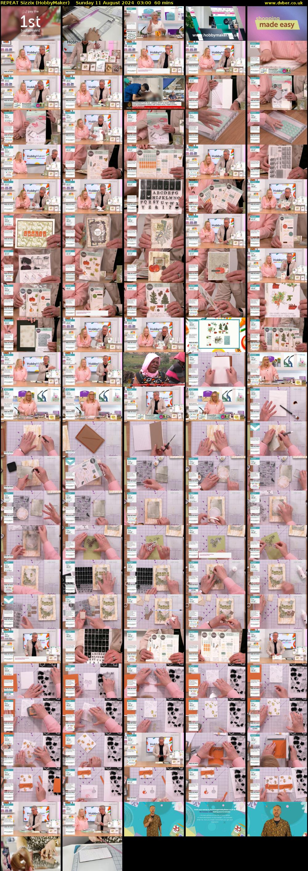 REPEAT Sizzix (HobbyMaker) Sunday 11 August 2024 03:00 - 04:00