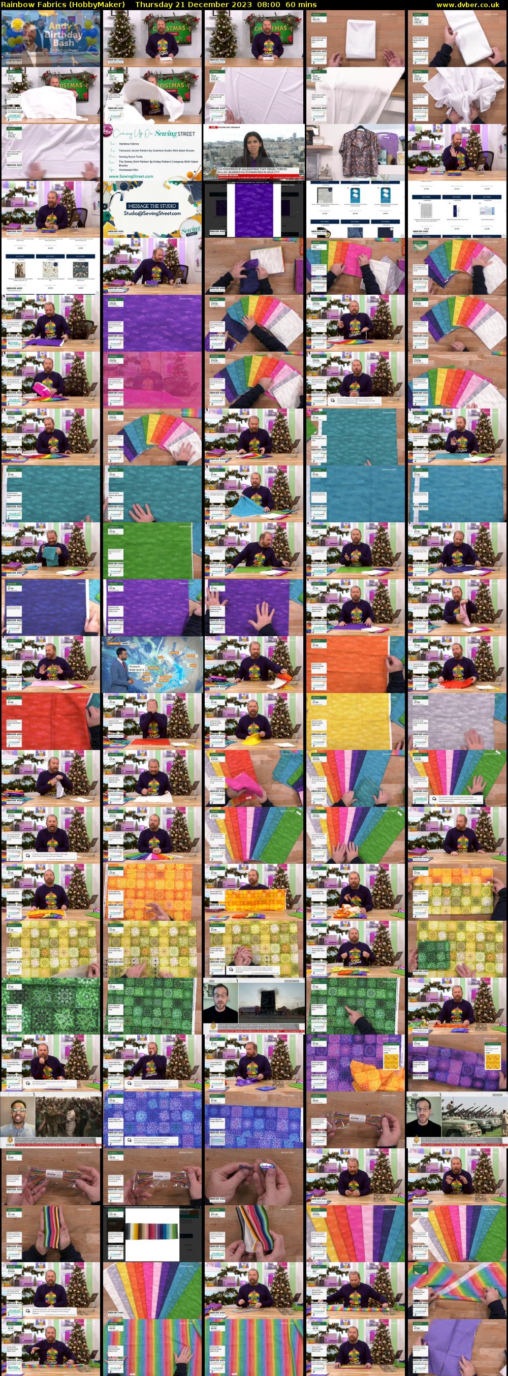 Rainbow Fabrics (HobbyMaker) Thursday 21 December 2023 08:00 - 09:00