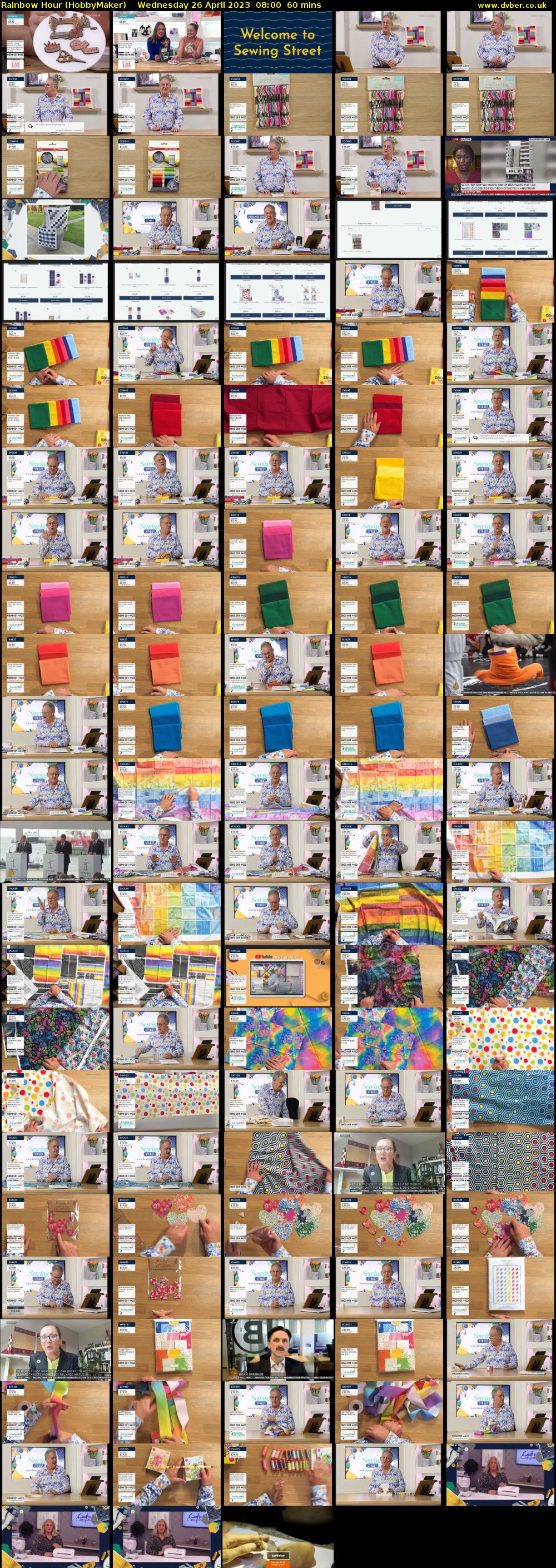 Rainbow Hour (HobbyMaker) Wednesday 26 April 2023 08:00 - 09:00