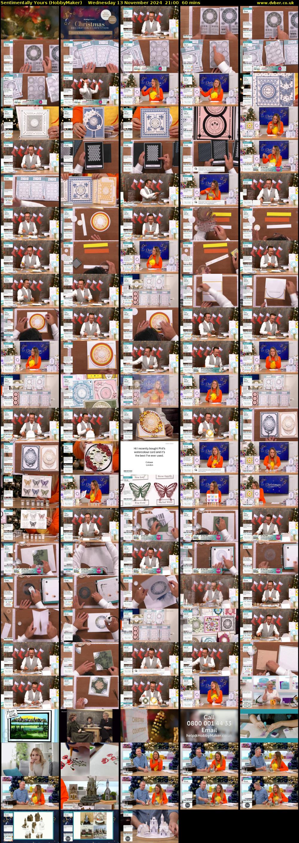 Sentimentally Yours (HobbyMaker) Wednesday 13 November 2024 21:00 - 22:00