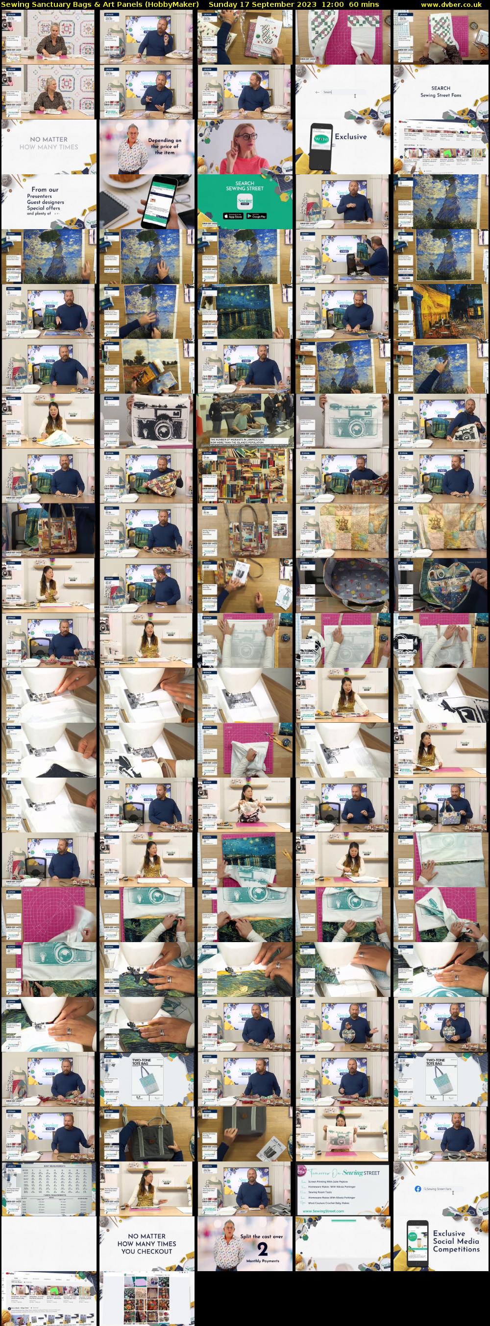Sewing Sanctuary Bags & Art Panels (HobbyMaker) Sunday 17 September 2023 12:00 - 13:00