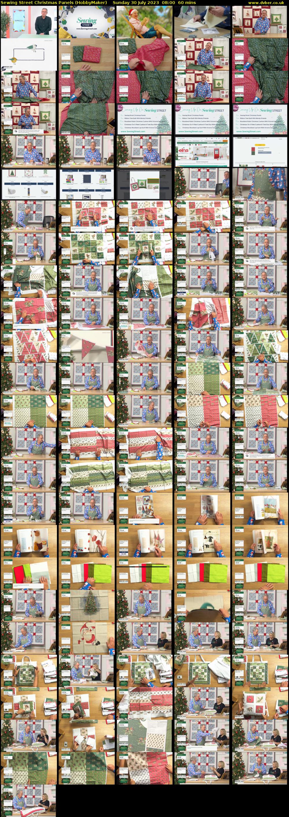 Sewing Street Christmas Panels (HobbyMaker) Sunday 30 July 2023 08:00 - 09:00