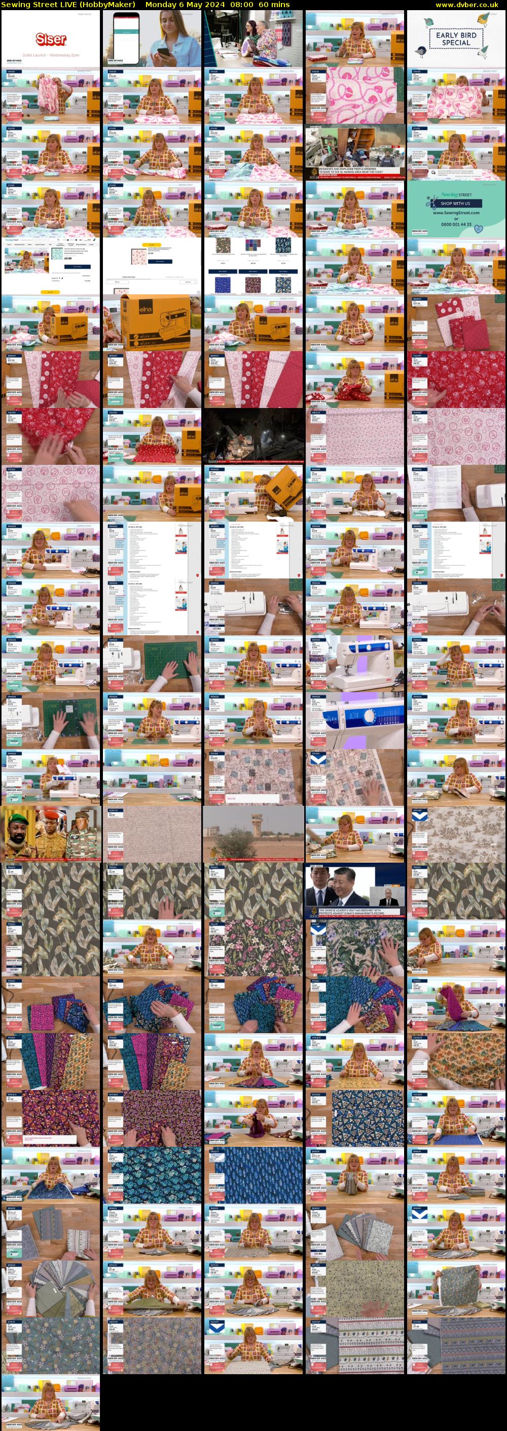 Sewing Street LIVE (HobbyMaker) Monday 6 May 2024 08:00 - 09:00