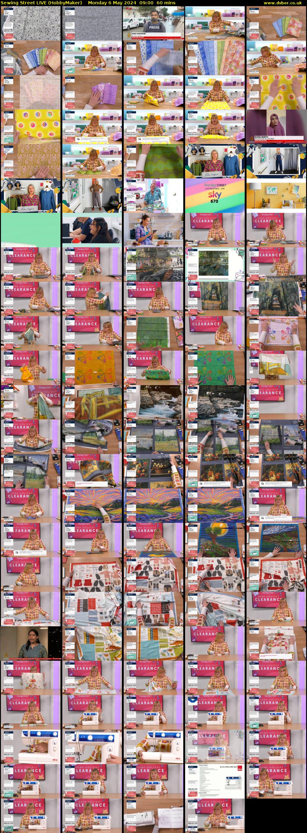 Sewing Street LIVE (HobbyMaker) Monday 6 May 2024 09:00 - 10:00