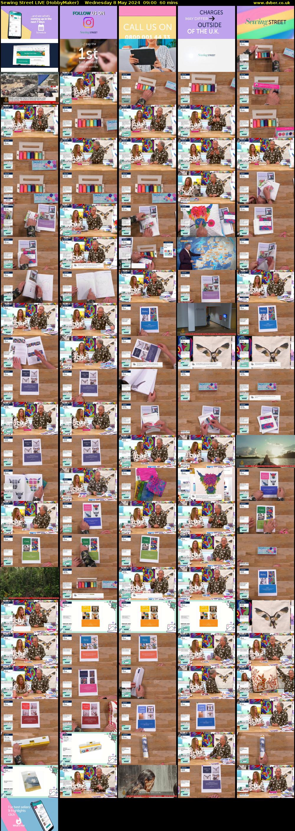 Sewing Street LIVE (HobbyMaker) Wednesday 8 May 2024 09:00 - 10:00