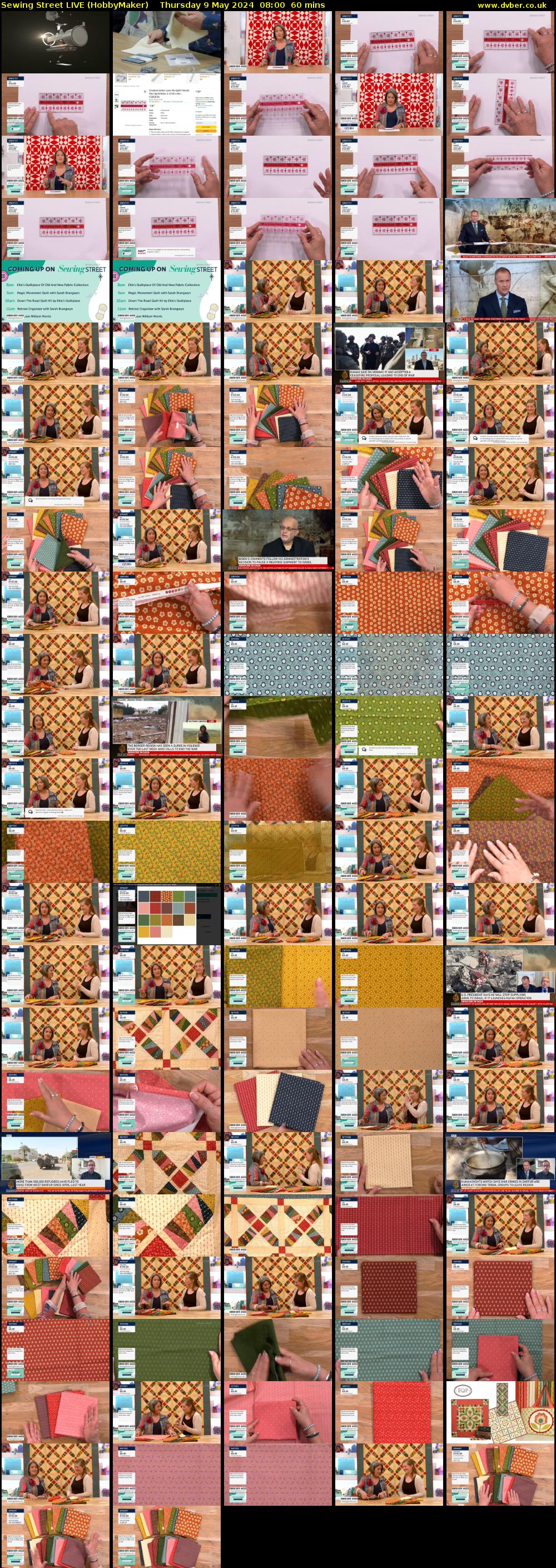 Sewing Street LIVE (HobbyMaker) Thursday 9 May 2024 08:00 - 09:00