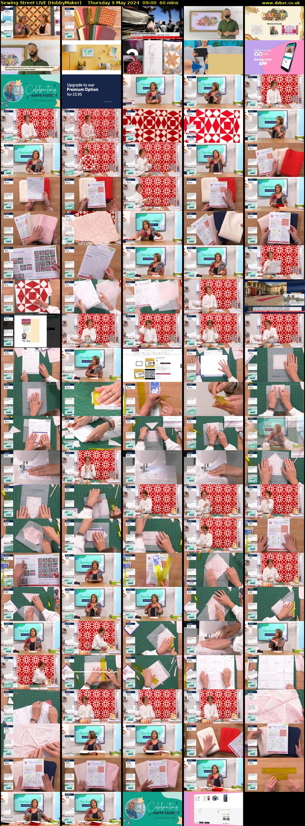 Sewing Street LIVE (HobbyMaker) Thursday 9 May 2024 09:00 - 10:00