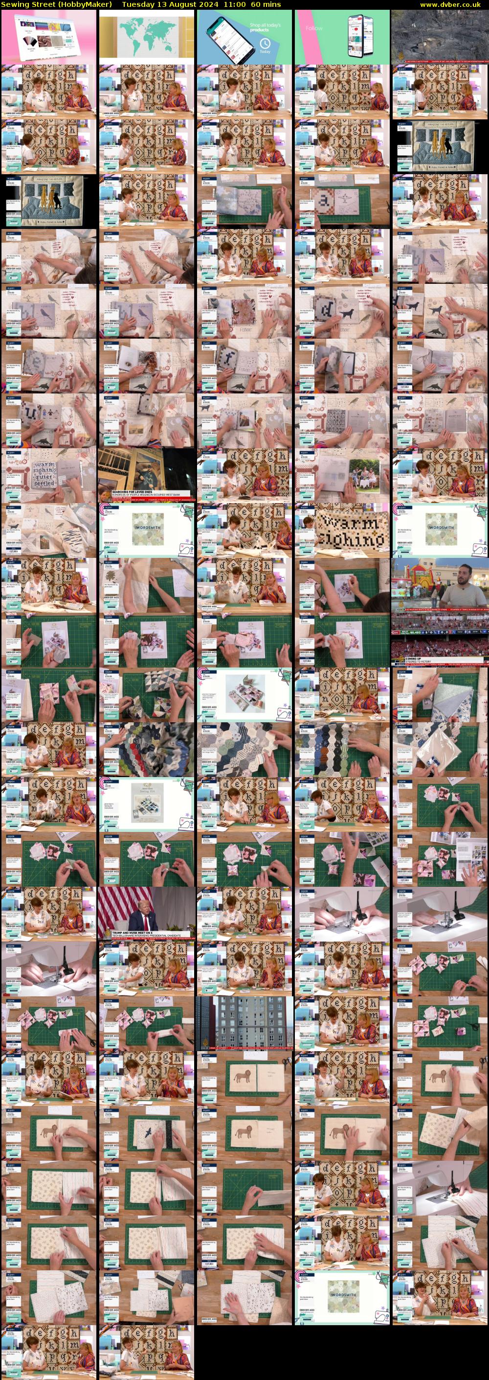 Sewing Street (HobbyMaker) Tuesday 13 August 2024 11:00 - 12:00