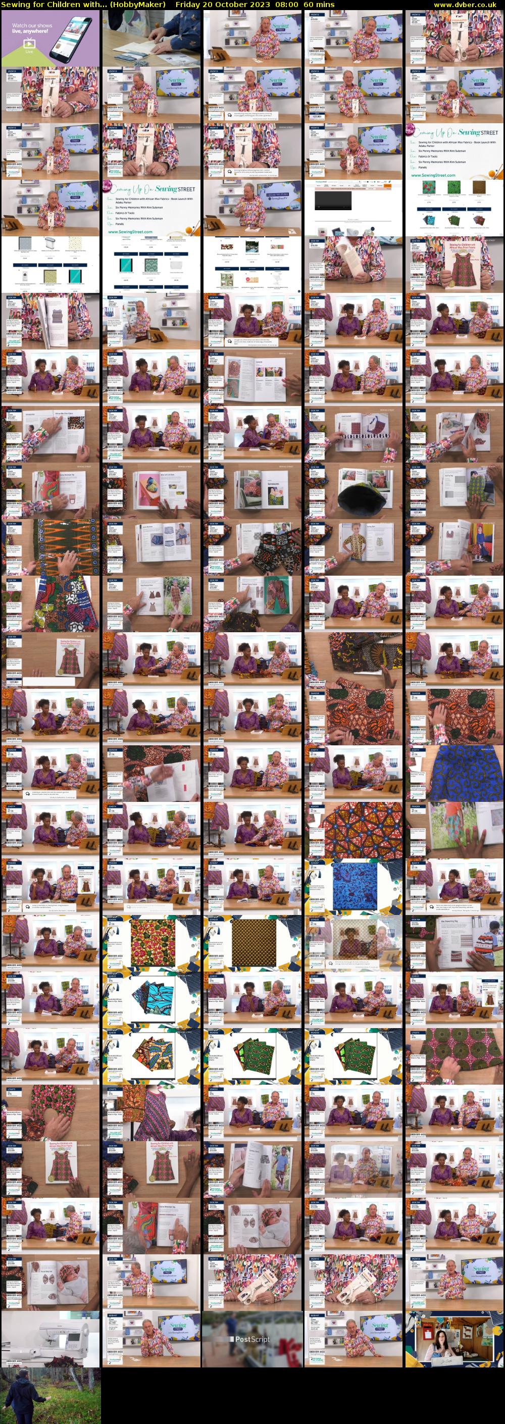 Sewing for Children with... (HobbyMaker) Friday 20 October 2023 08:00 - 09:00