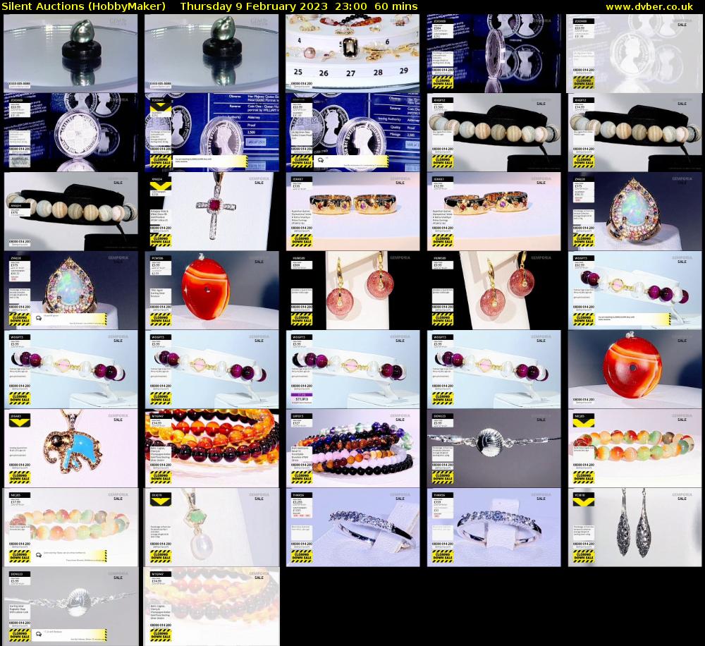 Silent Auctions (HobbyMaker) Thursday 9 February 2023 23:00 - 00:00