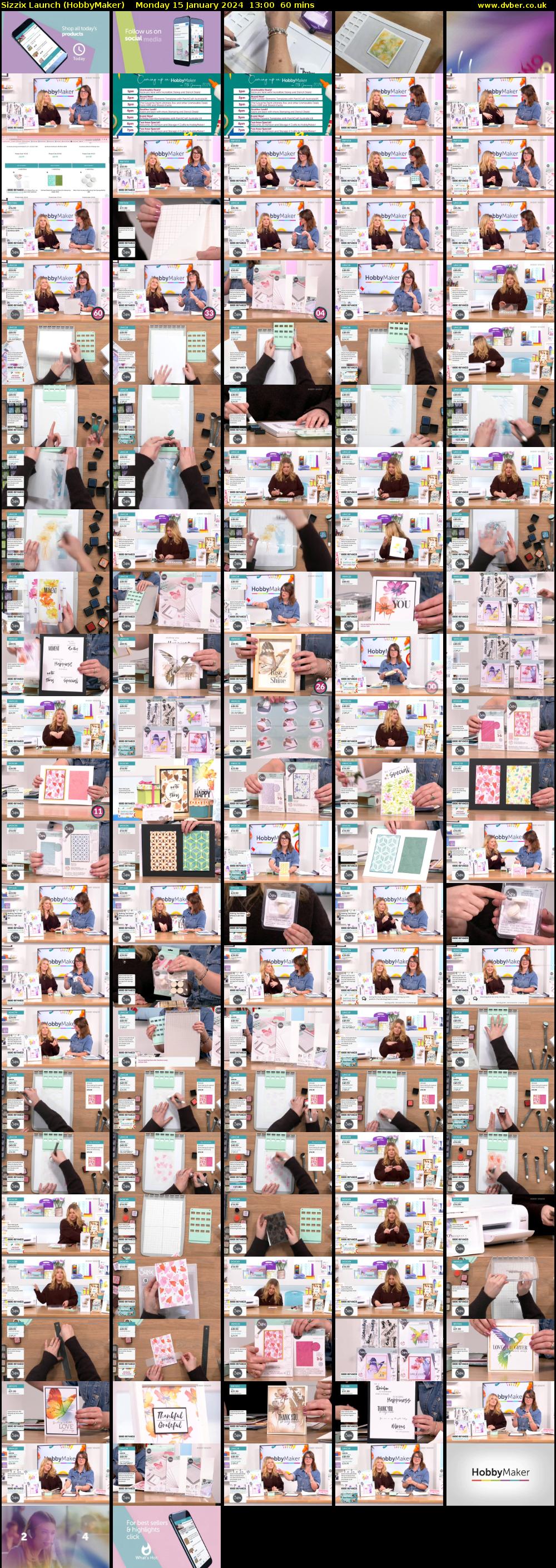 Sizzix Launch (HobbyMaker) Monday 15 January 2024 13:00 - 14:00