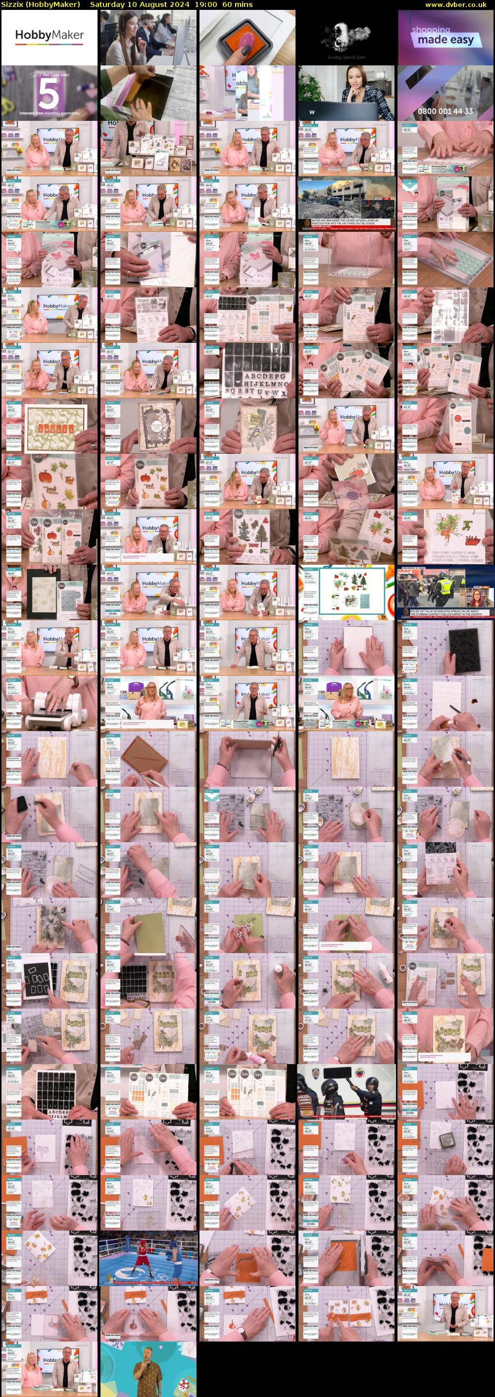 Sizzix (HobbyMaker) Saturday 10 August 2024 19:00 - 20:00
