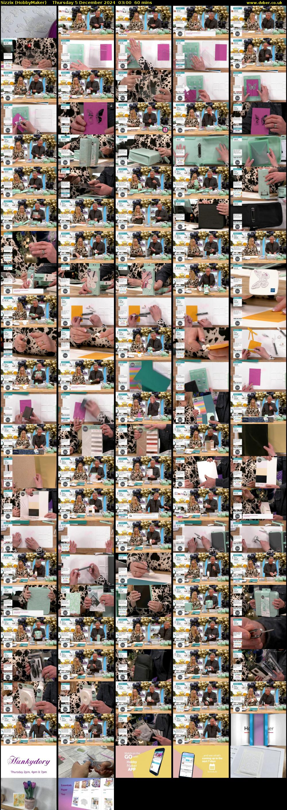 Sizzix (HobbyMaker) Thursday 5 December 2024 03:00 - 04:00