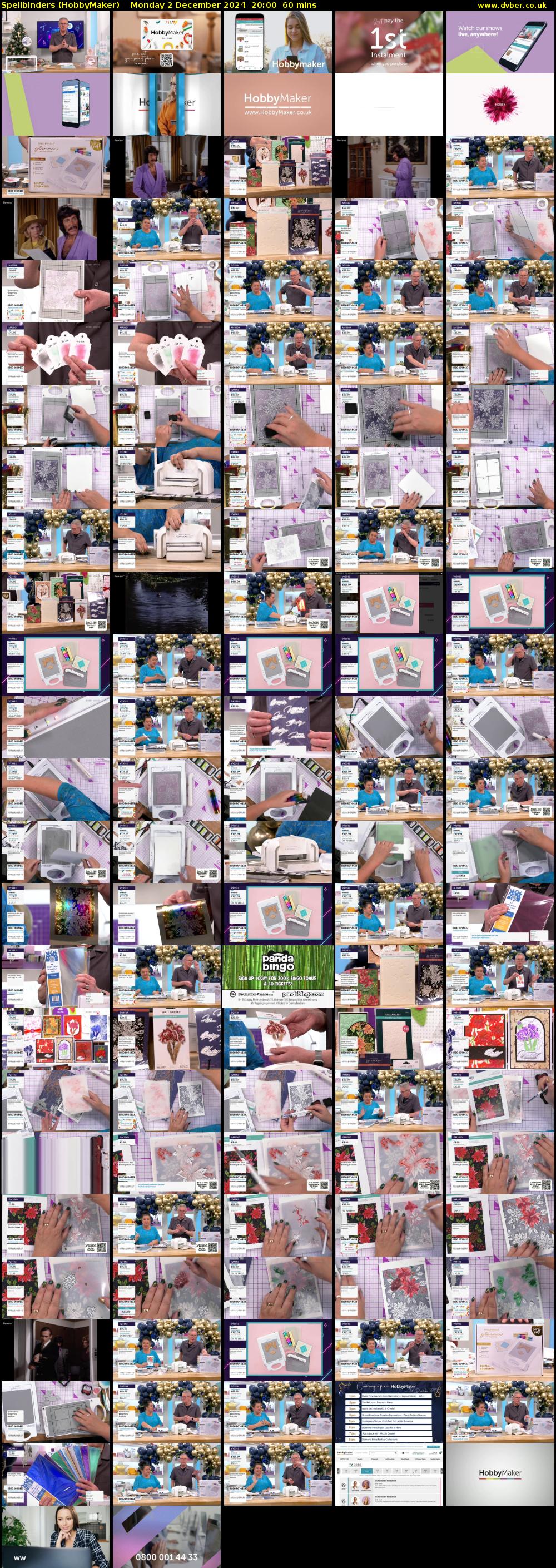 Spellbinders (HobbyMaker) Monday 2 December 2024 20:00 - 21:00