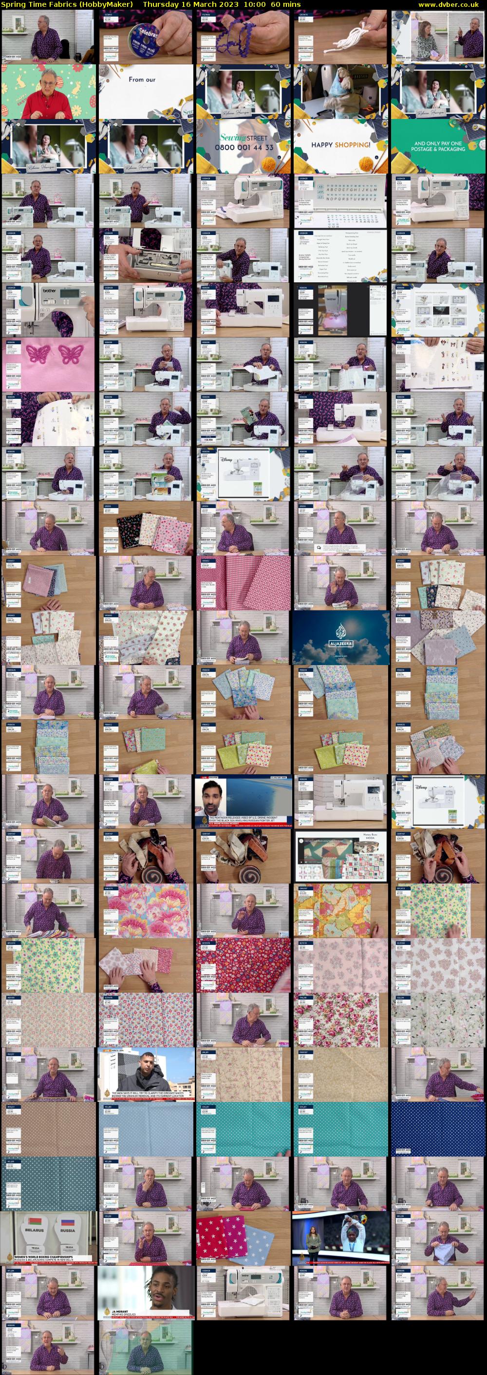 Spring Time Fabrics (HobbyMaker) Thursday 16 March 2023 10:00 - 11:00